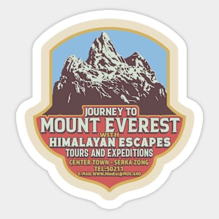 Journey to Mount Everest Sticker